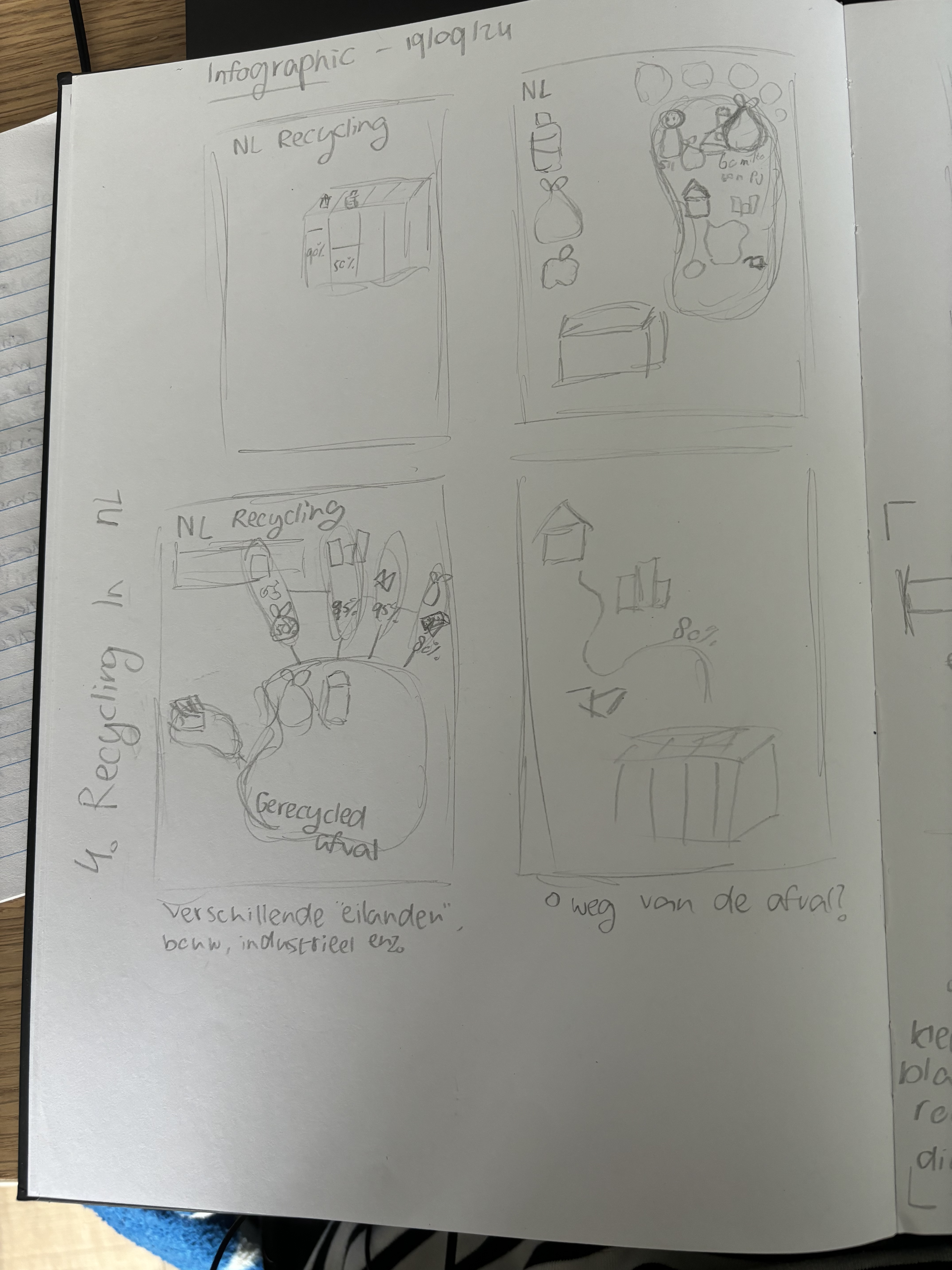 verschillende ideeën van de infographic